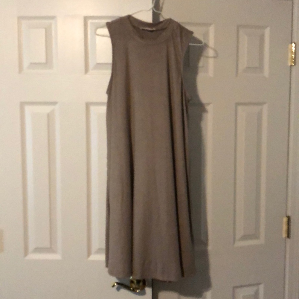 Faux Suede Dress